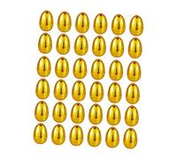 QOKLIYUI Œufs de Pâques à remplir : fournitures polyvalentes pour des activités créatives, des surprises joyeuses, fêtes d'enfants et célébrations scolaires. Œufs de Pâques dorés à, 36 pièces
