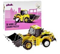 qollorette Jouet a Remonter Puzzle 3D Engins de Chantier Jouet Buldozer Jeux Construction Enfant - Mini Maquette Véhicules pour Enfants Activites Manuelles