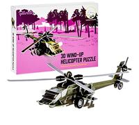 qollorette Jouet a Remonter Puzzle 3D Engins de Chantier Jouet Hélicoptère Jeux Construction Enfant - Mini Maquette Véhicules pour Enfants Activites Manuelles