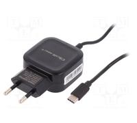 Qoltec Adaptateur CA 17 W – 5 V – 3,4 A – USB + USB TYP C