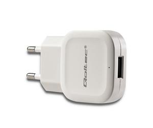 Qoltec 50193 chargeur d'appareils mobiles Manettes de jeu, MP3, Téléphone portable, Chargeur électrique, Smartphone, Smartwatch Blanc Secteur