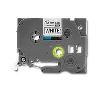 Qoltec 50238 Ruban d'étiqueteuse pour Brother Tze-231 12 mm x 4 m Blanc/noir