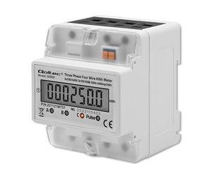 Qoltec 50900 Three Phase Electronic Energy Consumption Meter 400v