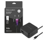 Qoltec 51027 chargeur d'appareils mobiles Téléphone portable, Ordinateur portable Noir Secteur, CC, USB Intérieure