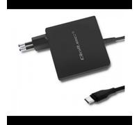 Qoltec 51741 Chargeur Secteur/CC 90W Universel Netbook/Smartphone/Tablette Sortie 5-20.3V 4.5A Câble 1.8m Noir, Dimensions 78x78x30mm