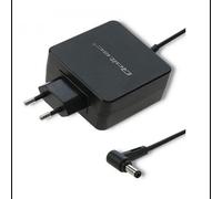 Qoltec 51745 Adaptateur Secteur 65W pour Ordinateur Portable, Entrée 220-240V, Sortie 19V 3.42A, Type Intérieure, Compatible Asus, Noir, 70x70x30mm