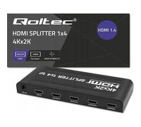 Qoltec 51798 Répartiteur HDMI actif 4 x HDMI 4K x 2K 3,4 Go/s