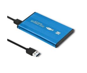 Qoltec 51859 boîtier disque dur externe hdd/ssd 2.5'' sata3 usb 3.0 bleu