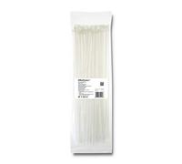 Qoltec 52209 Serre-câbles Ladder Cable tie Nylon Blanc 100 pièce(s) - Serres-câbles (Ladder Cable tie, Nylon, Blanc, CE, 35 cm, 4,8 mm)