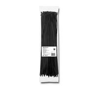 Qoltec 52212 Serre-câbles Ladder Cable tie Nylon Noir 100 pièce(s) - Serres-câbles (Ladder Cable tie, Nylon, Noir, CE, 40 cm, 4,8 mm)