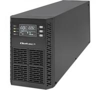 Qoltec 52281 UPS Double-conversion (Online) 2kVA/2000W, 3 Prises Type F, USB Type-B, Batterie 48V 9Ah, 141x395x225mm, Écran LCD, Noir