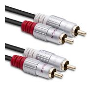 Qoltec 52337 câble audio 2 m 2 x RCA Noir