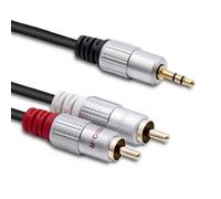 Qoltec 52340 câble audio 2 m 2 x RCA 3,5mm Noir