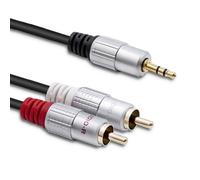 Qoltec 52341 câble audio 3 m 2 x RCA 3,5mm Noir