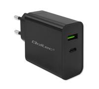 Qoltec 52378 Super Quick Pd Charger 1xusb-C 1xusb 45w 5-20v