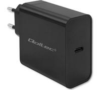 Qoltec 52379 Chargeur PD super rapide | 1xUSB-C | 65W | 5-20V | 3-3,25A | noir