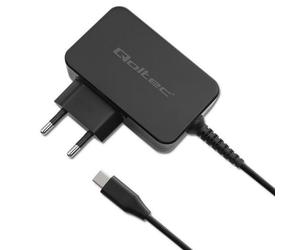 Qoltec 52385 Gan Power Pro Charger 1xusb-C 45w 5-20v 2.25-3a