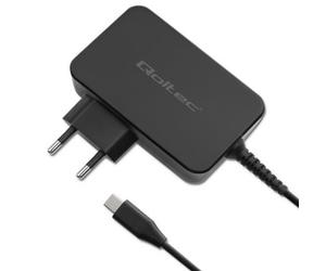 Qoltec 52388 chargeur d'appareils mobiles Ordinateur portable, Consoles portables, Chargeur électrique, Smartphone, Smartwatch, Tablette Noir Charge rapide Intérieure