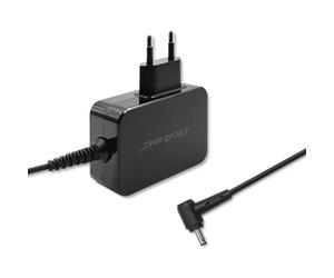 Qoltec 52390 Chargeur Secteur Universel 1 Port 19V/1.75A 33W Noir - Protections Surtension/Surchauffe/Surcharge/Court-circuit - Câble 1.6m - 220-240V