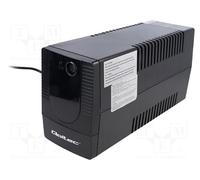 Qoltec 53774 Alimentation d'énergie Non interruptible Interactivité de Ligne 1 kVA 600 W 1 Sortie(s) CA