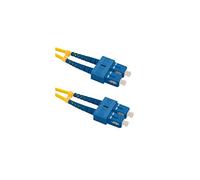 Qoltec 54000 câble de Fibre Optique 1 m SC/UPC Jaune