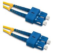 Qoltec 54003 câble de Fibre Optique 5 m SC/UPC Jaune