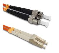 Qoltec 54072 câble de Fibre Optique 2 m LC/UPC St/UPC OM2 Orange