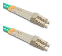 Qoltec 54078 câble de Fibre Optique 5 m LC/UPC OM3 Couleur Aqua