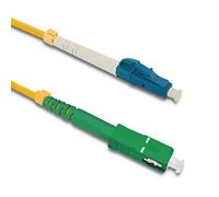 Qoltec 54331 câble de Fibre Optique 1 m LC/UPC SC/APC Jaune