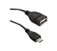 Qoltec Adaptateur USB Micro-USB Type B (M) pour USB (F) 20 cm