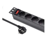 Multiprise 54603 : prises de sécurité : 4 250VAC 16A noir QOLTEC