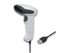 Qoltec Barcodescanner 1D | CCD-Matrix | USB | Weiß