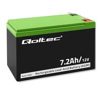 Qoltec Batterie AGM 53062 | 12 V | 7,2 Ah | Max 108 A
