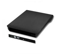 Qoltec Boîtier Externe USB 2.0 & eSATA pour Lecteur Optique 12.7mm SATA DVD-ROM Noir - Compatible Windows/macOS/Linux - 144x147x15mm
