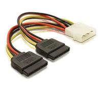 QOLTEC CÂBLE ADAPTATEUR MOLEX 20CM / 2XSATA 27618
