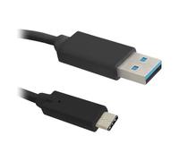 Qoltec Câble USB USB-C (M) pour USB type A (M) USB 3.0 1.2 m connecteur C réversible-50491