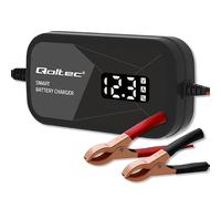 Qoltec Chargeur de Batterie Intelligent avec microprocesseur 12 V 2 A AGM Gel LCD