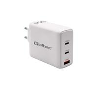 Qoltec Chargeur secteur GaN 100W 5-20V 1.5-5A 2 x USB-C 51826