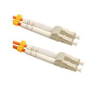 Qoltec - Cordon de raccordement - LC multi-mode (M) pour LC multi-mode (M) - 10 m - fibre optique - duplex - 50 / 125 microns - OM2