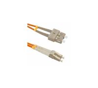 Qoltec - Cordon de raccordement - SC/UPC multimode (M) pour LC/UPC multimode (M) - 5 m - fibre optique - duplex - 50 / 125 microns - OM2 - sans halogène - orange