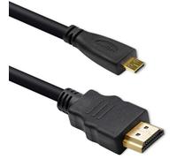 Qoltec Kabel HDMI | Micro HDMI | High Speed | 4K | 30Hz | Gold | 1,5 m