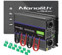 Qoltec Monolith 6000 MS convertisseur de tension à forme d'onde | 12V à 230V | 3000/6000W | USB