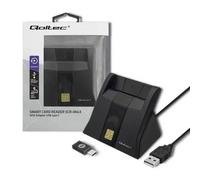 Qoltec Smart chip card scanner USB2.0 Plug-play - 5901878506432