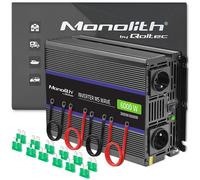 Qoltec Spannungswandler Monolith 6000 MS Wave | 12V auf 230V | 3000/6000W | USB