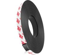 QOMJUFA Autocollants Magnétiques Flexibles, 100 x 160 cm, Noir, Acrylique, Sticker Magnétique, Magnétique, Décoratif