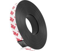 QOMJUFA Autocollants magnétiques flexibles, puissants 3M avec adhésif, 1 unité, Noir, Polychlorure de vinyle, 50 x 180 cm, simple, Bande magnétique autocollante, magnétique