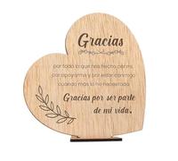 QOMJUFA Cadeaux D'ami Originaux, Carte de Remerciement en Bois, Cadeau D'ami D'anniversaire, Cadeau Pour Une Amie Cadeau Soeur Anniversaire Cadeau Fille Cadeau Pour Couple Cadeau Ado Fille Cadeau