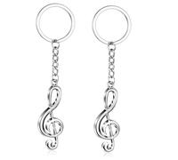QOMJUFA Lot de 2 Porte Clé Musique Porte Clef Amitié Cadeaux Musicaux Cadeaux D'Anniversaire Pour La Famille Et Les Amis Cadeaux De Noël Cadeaux Du Nouvel An