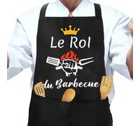 QONCV Cadeau Fete Des Papy, Cadeau Papy Papa Pere Grand Pere Tablier Apron Aproron Homme Fête des Pères Anniversaire Noel Saint Valentin Paques Merci Retraite Remerciements Original Cadeaux Idee