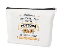 QONCV Trousses à cosmétiques, cadeaux inspirants de motivation pour femme, Noël, anniversaire, trousse de maquillage pour amis, infirmières, enseignantes